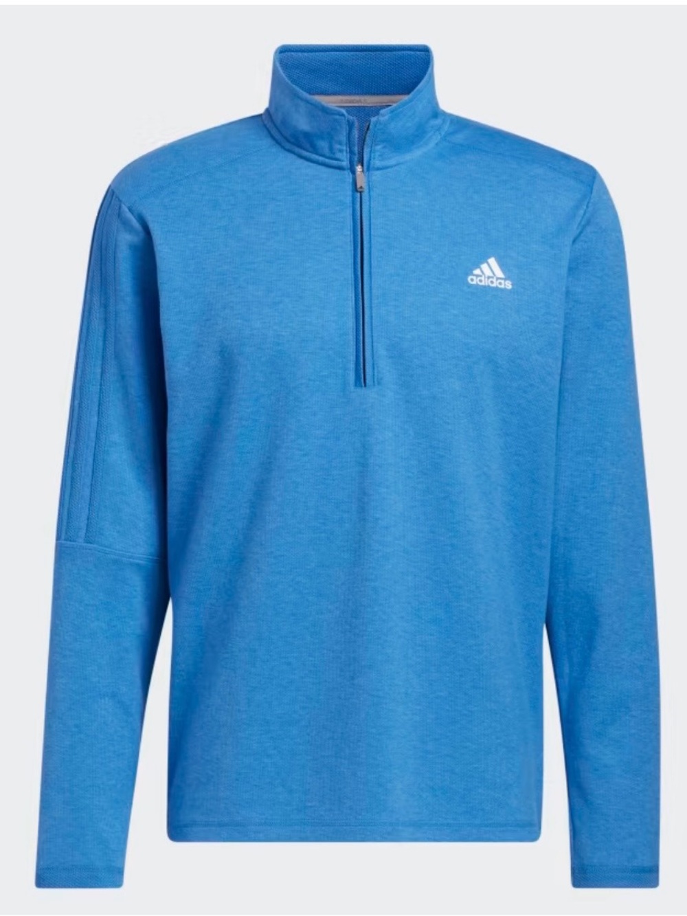 adidas Men's Light Blue Half-Zip Performance Top Size XL